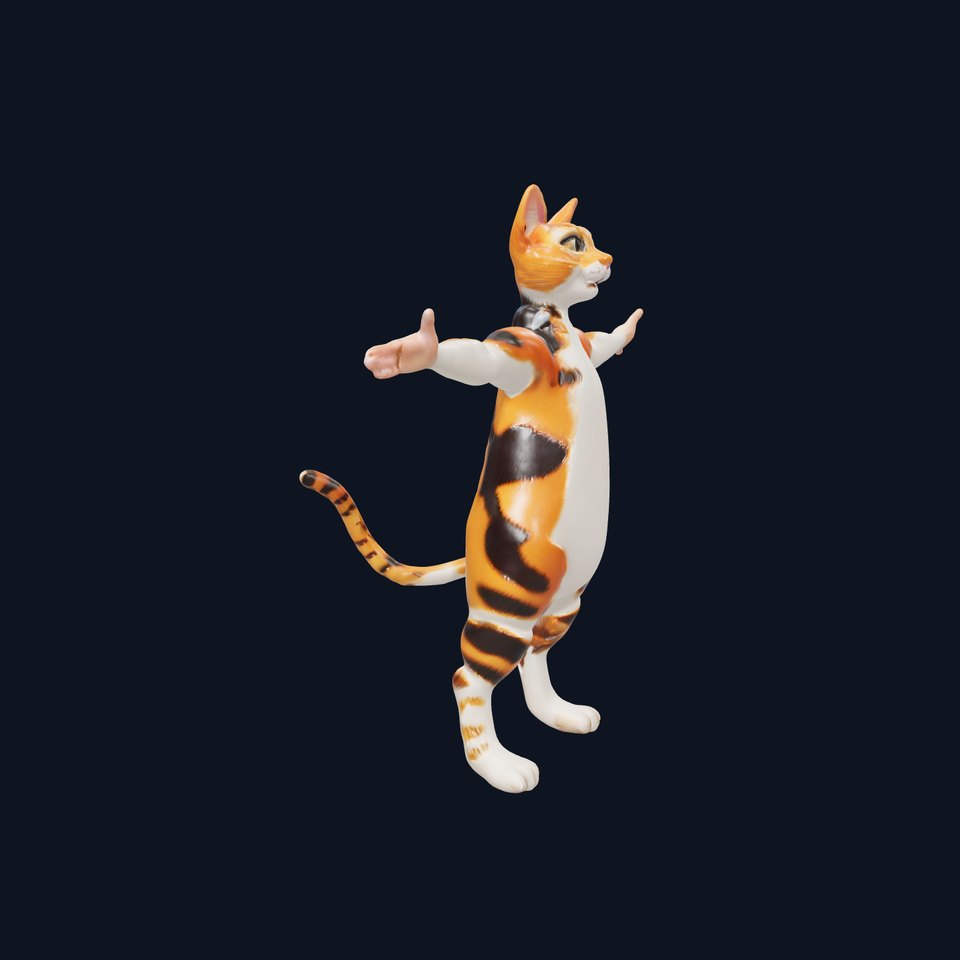 Animated Calico Cat model pack